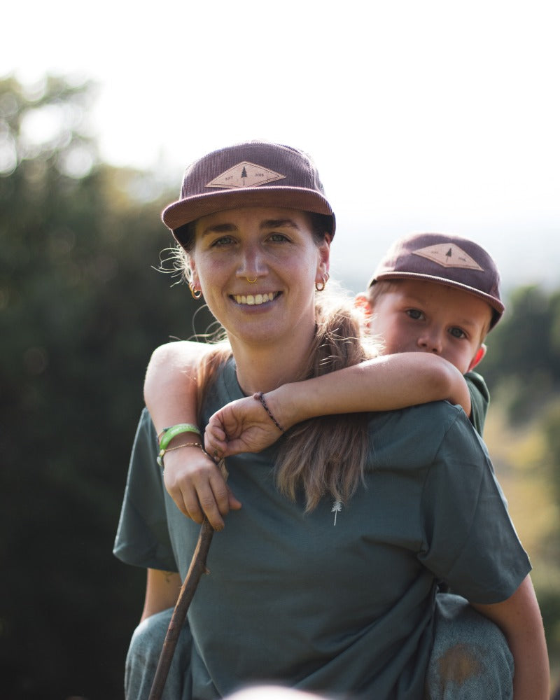 TreeCap 5 Panel Cord Kids Chestnut