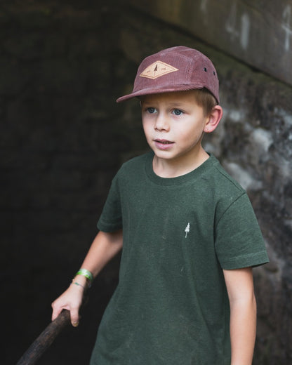 TreeCap 5 Panel Cord Kids Chestnut
