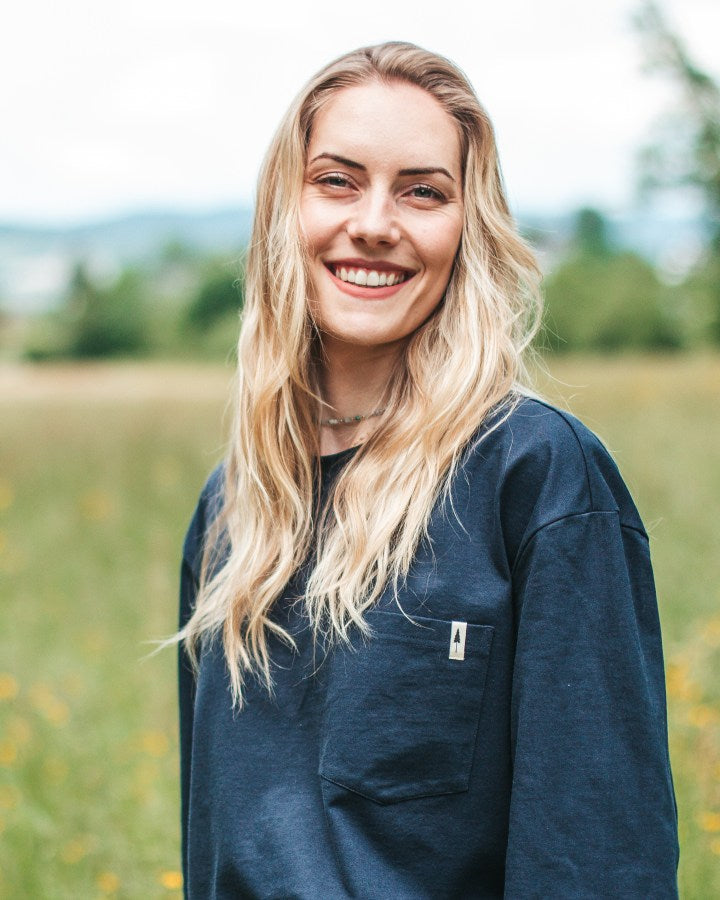TreeShirt Mono Longsleeve Pocket Relaxed Dark Navy