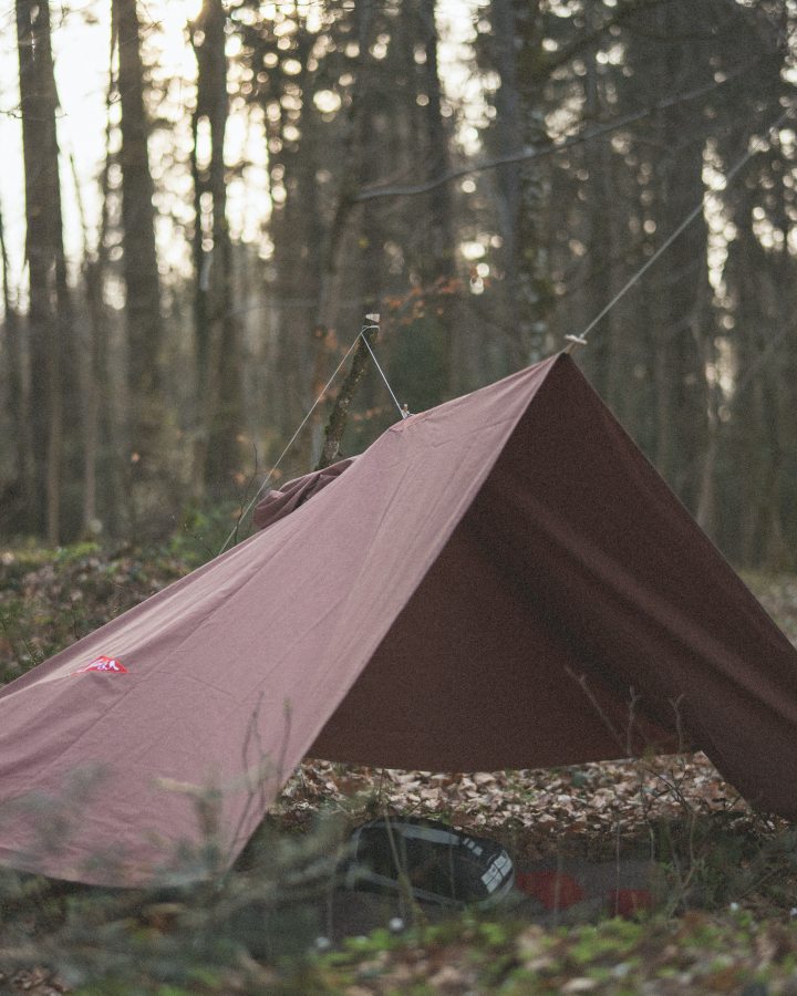 Poncho de bivouac Spatz, brun fauve