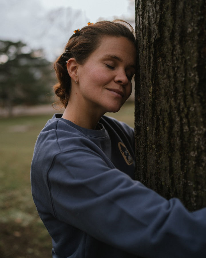 TreeSweater Anniversary Relaxed Women Slate Blue