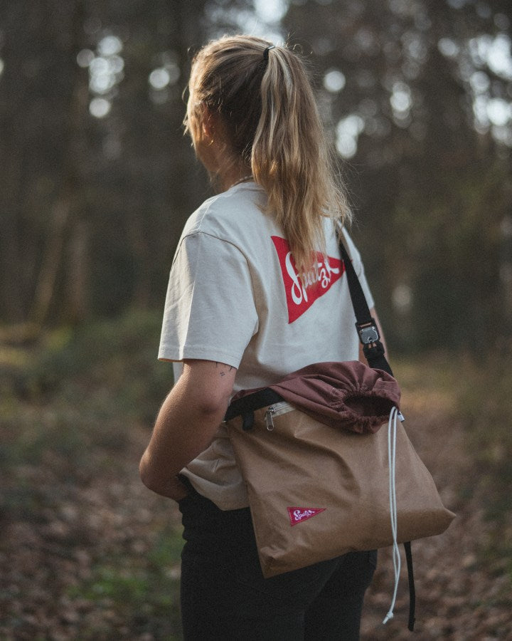 TreeBag Crossbody Spatz marron fauve-beige