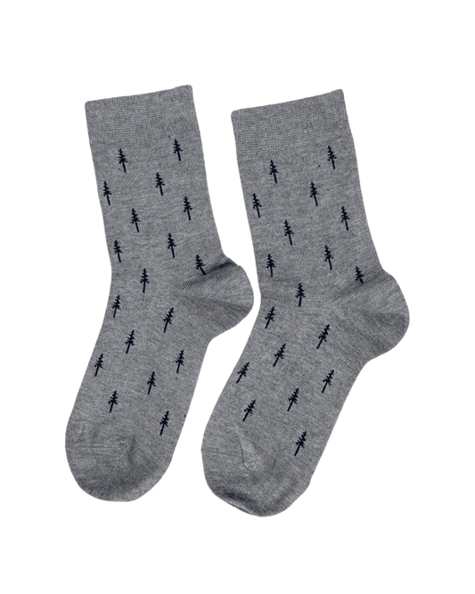 TreeSocks Standard Allover Navy-Grey - SOCKS - NIKIN EU