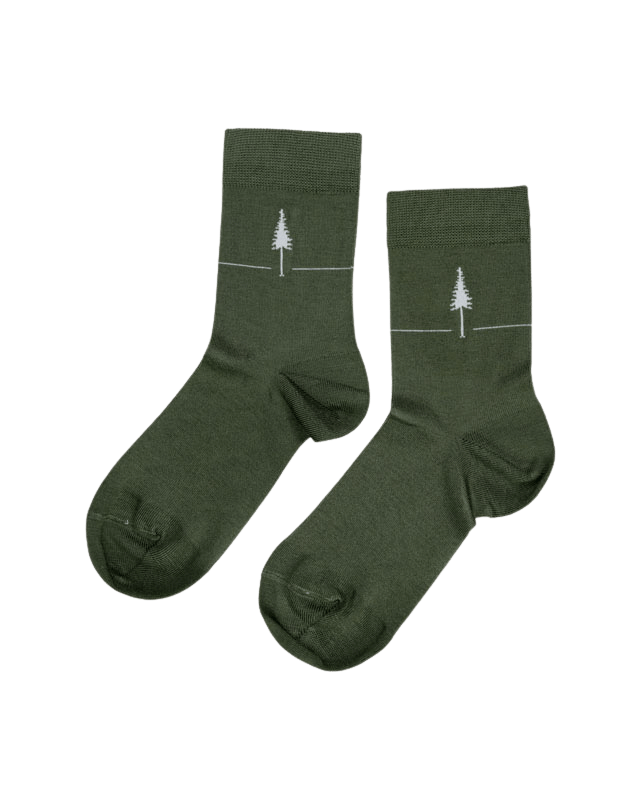 TreeSocks Standard Single Green