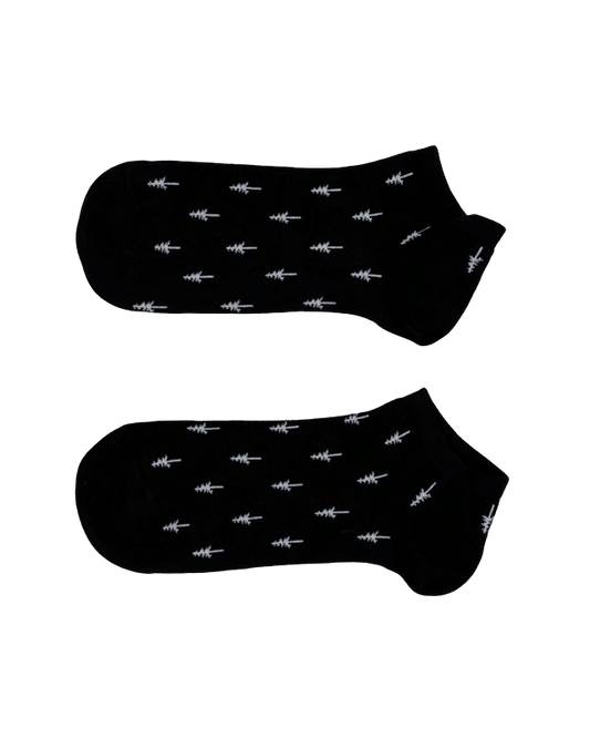 TreeSocks Short Allover Black - SOCKS - NIKIN EU