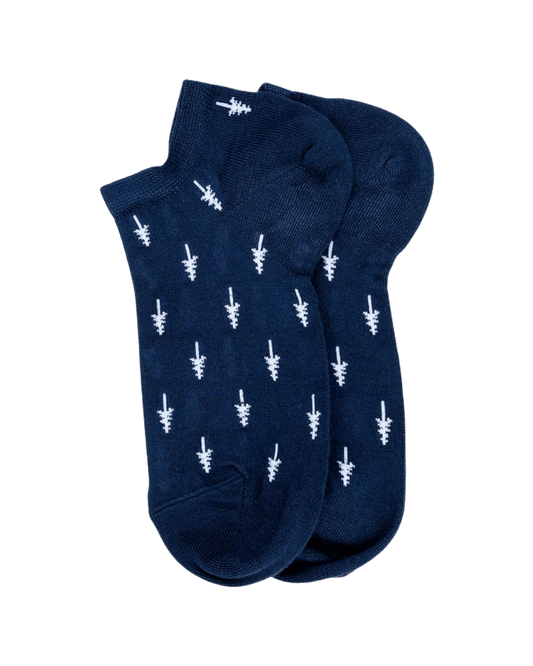 TreeSocks Short Allover Navy - SOCKS - NIKIN EU