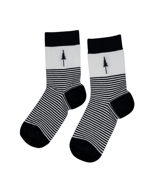 TreeSocks Standard Stripes Black - SOCKS - NIKIN EU