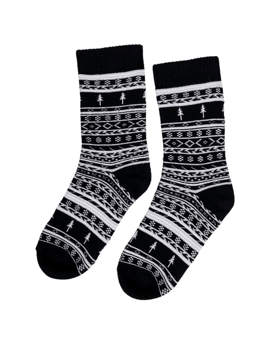 TreeSocks Cosy Norwegian Black - SOCKS - NIKIN EU