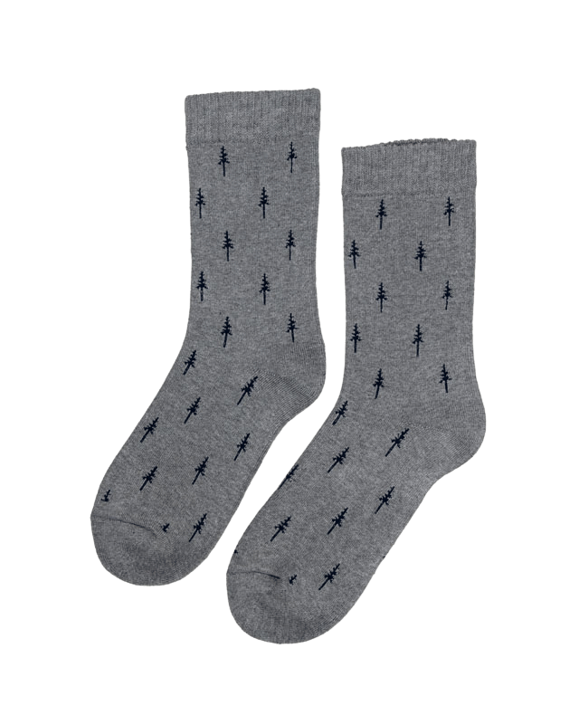 TreeSocks Cosy Allover Gris-Navy