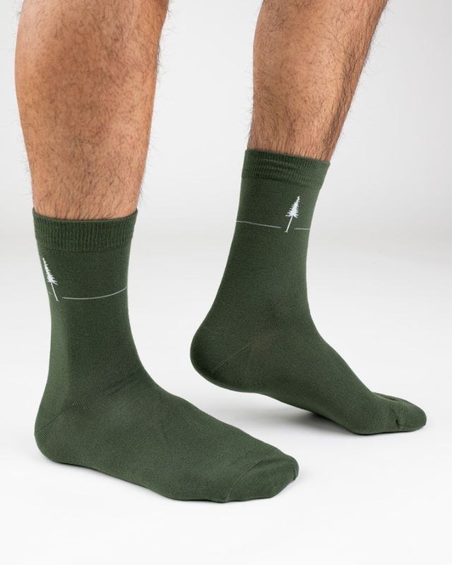 TreeSocks Standard Single Green