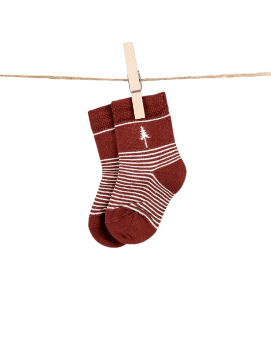 TreeSocks Kids Stripes Red - SOCKS - NIKIN EU