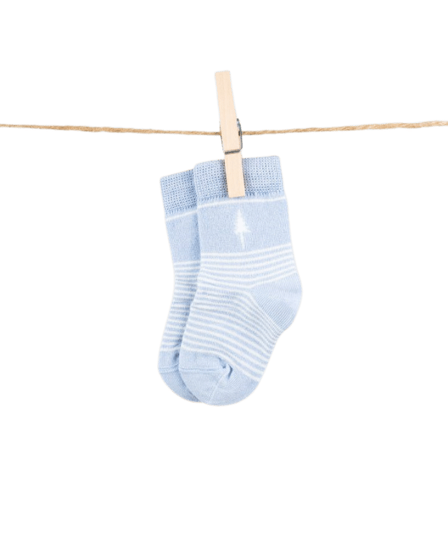 TreeSocks Kids Stripes Light Blue - SOCKS - NIKIN EU
