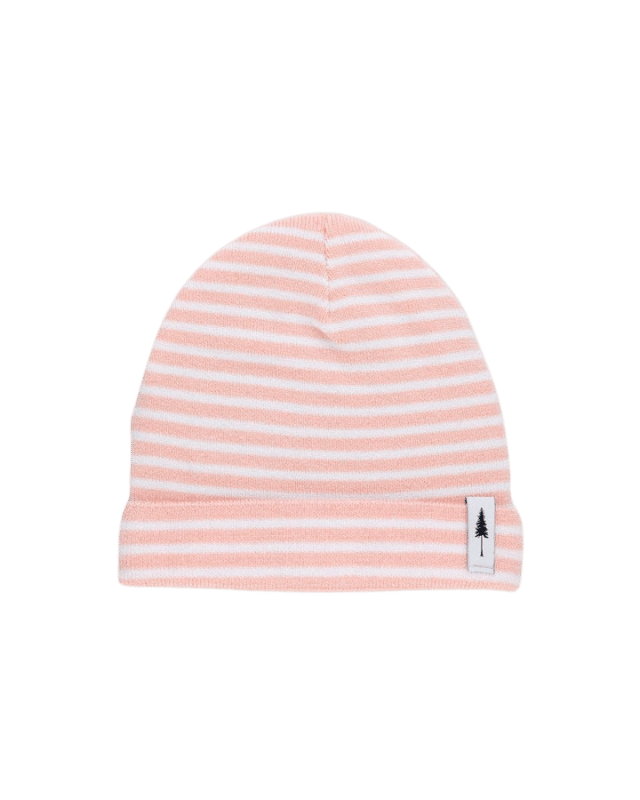 Treeanie Bébé Bambou Rose-Blanc - BEANIE - NIKIN EU