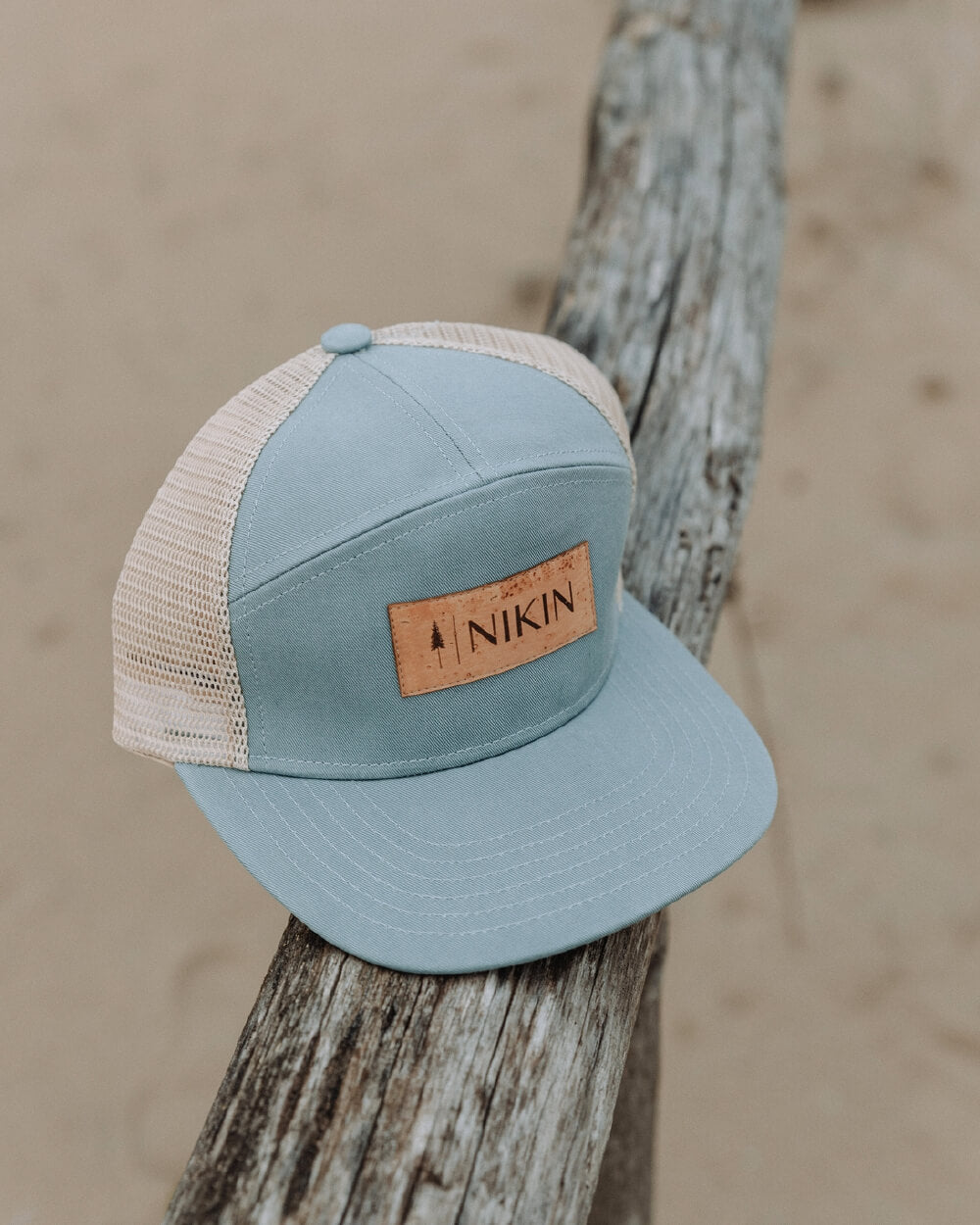 TreeCap 7Panel Trucker NIKIN Cork Elemental Blue