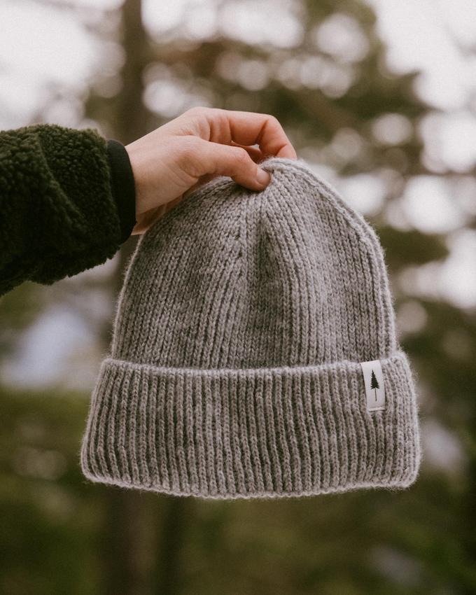 Treeanie Ribbed Cosy Cool Grey Mel - BEANIE - NIKIN EU