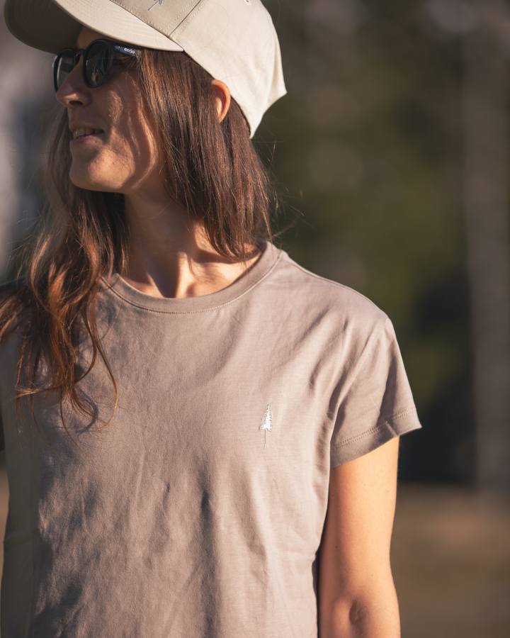 TreeShirt Women Taupe - TSHIRT - NIKIN EU