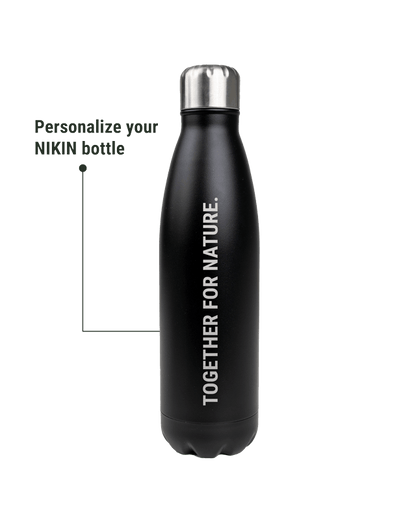 TreeBottle Personalisiert (big text) - Black - BOTTLE - NIKIN