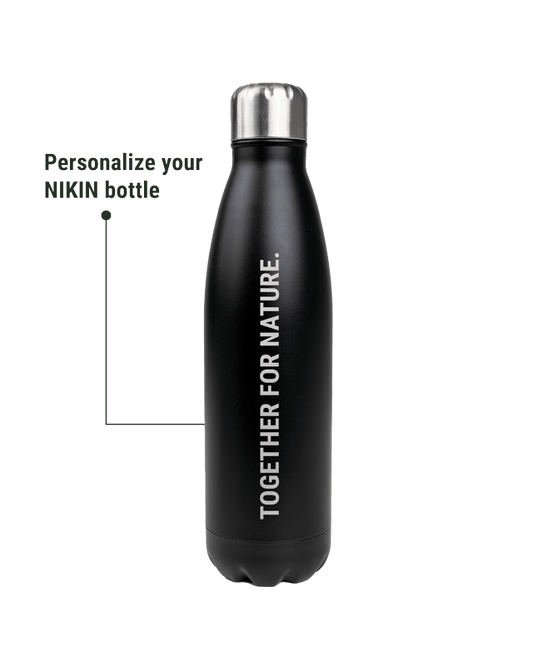 TreeBottle Personalisiert (big text) - Black - BOTTLE - NIKIN