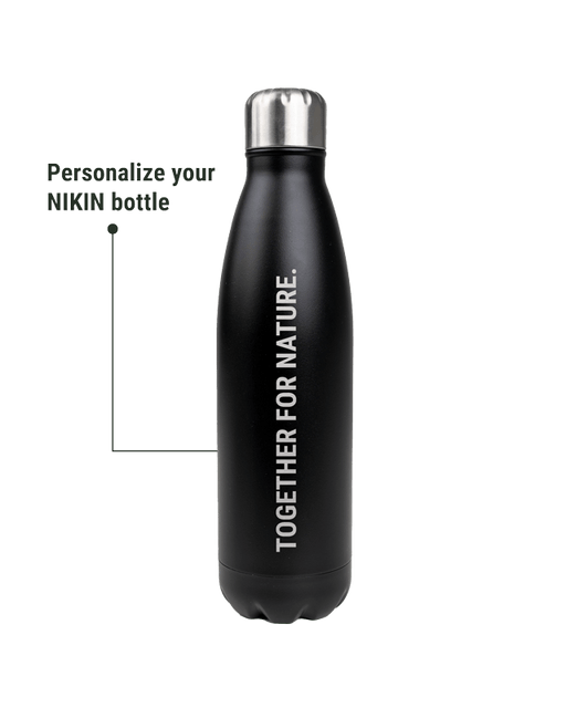 TreeBottle Personalisiert (big text) - Black - BOTTLE - NIKIN