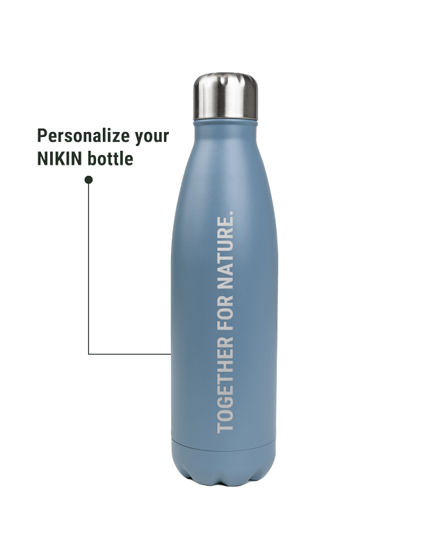 TreeBottle Personalized (big text) - Light Blue - BOTTLE - NIKIN