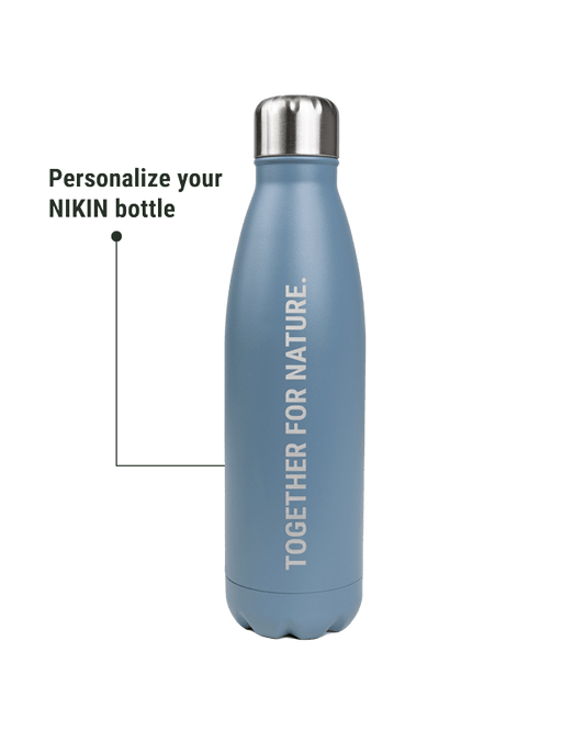 TreeBottle Personalisiert (big text) - Light Blue - BOTTLE - NIKIN