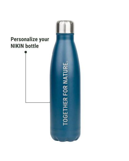 TreeBottle Personalisiert (big text) Marine Teal - BOTTLE - NIKIN EU