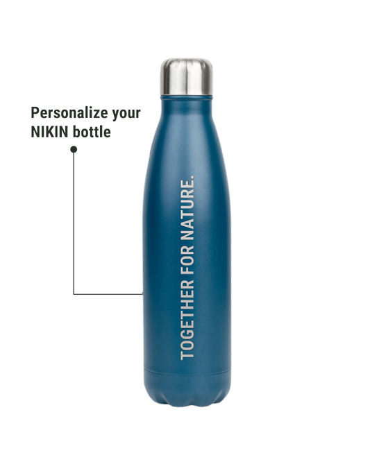 TreeBottle Personalisiert (big text) Marine Teal - BOTTLE - NIKIN EU