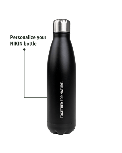 TreeBottle Personalisiert (small text) - Black - BOTTLE - NIKIN