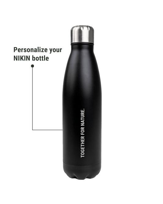 TreeBottle Personalisiert (small text) - Black - BOTTLE - NIKIN