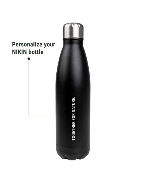 TreeBottle Personalisiert (small text) - Black - BOTTLE - NIKIN