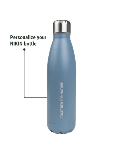 TreeBottle Personalisiert (small text) - Light Blue - BOTTLE - NIKIN