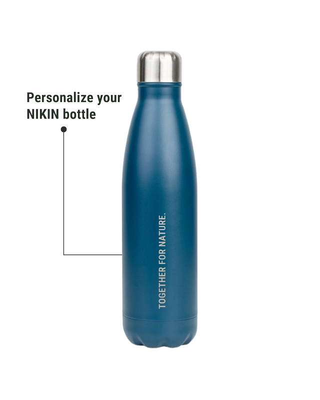 TreeBottle Personnalisé 500ml (petit texte) Marine Teal