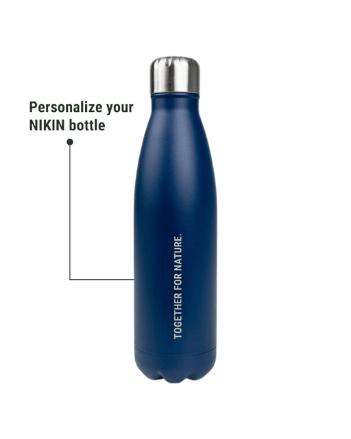 TreeBottle Personalisiert 500ml (small text) Navy