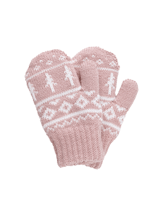 TreeGloves Pouce Norvégien Enfants - Rose-Blanc - GLOVES - NIKIN