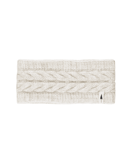 TreeHeadband Cable Knit - Chalk - HEADBAND - NIKIN