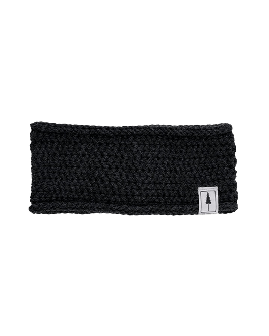 TreeHeadband Knitted Fleece Black Mel