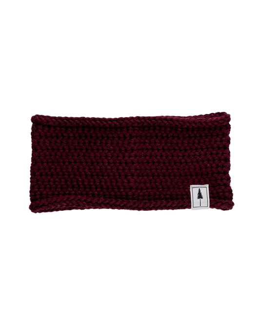 TreeHeadband Knitted Fleece Bordeaux