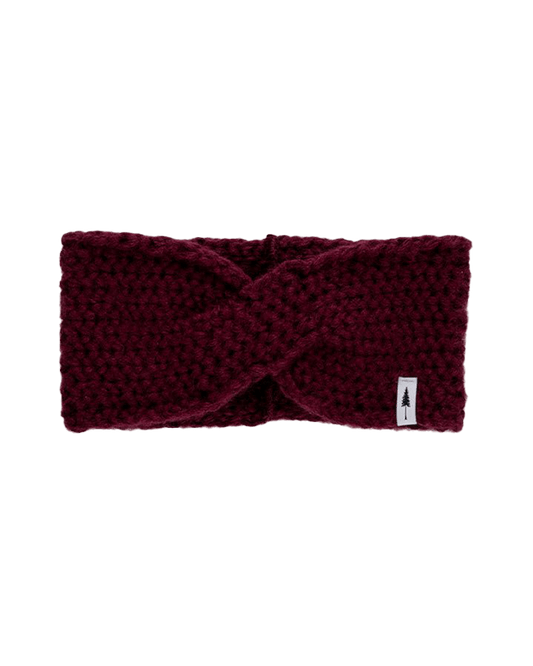 TreeHeadband Knitted Twist Bordeaux