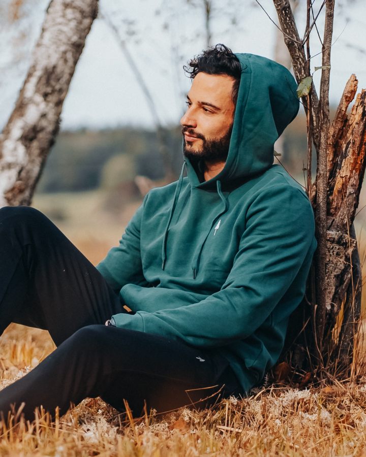 TreeHoodie Pine Green - HOODIE - NIKIN EU