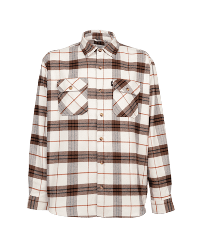 TreePlanter Overhirt Check - Chalk-Walnut-Brick - SHIRT - NIKIN