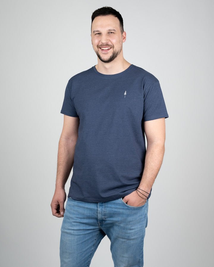 TreeShirt - Navy Mel - TSHIRT - NIKIN