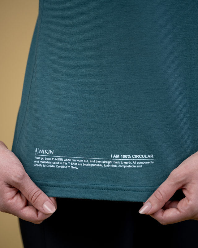 TreeShirt Circular Women - Petrol-Green - TSHIRT - NIKIN