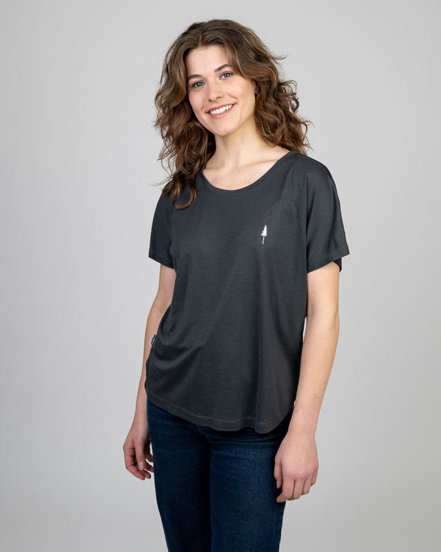 TreeShirt Dolman Women - Dark Anthracite - TSHIRT - NIKIN