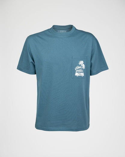 TreeShirt Pocket Summer - Faded Teal - TSHIRT - NIKIN