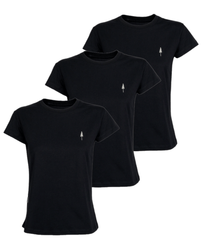 TreeShirt Femmes Noir 3-Pack