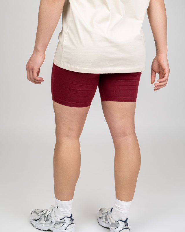 TreeShorts Biker Women - Deep Maroon - SHORTS - NIKIN