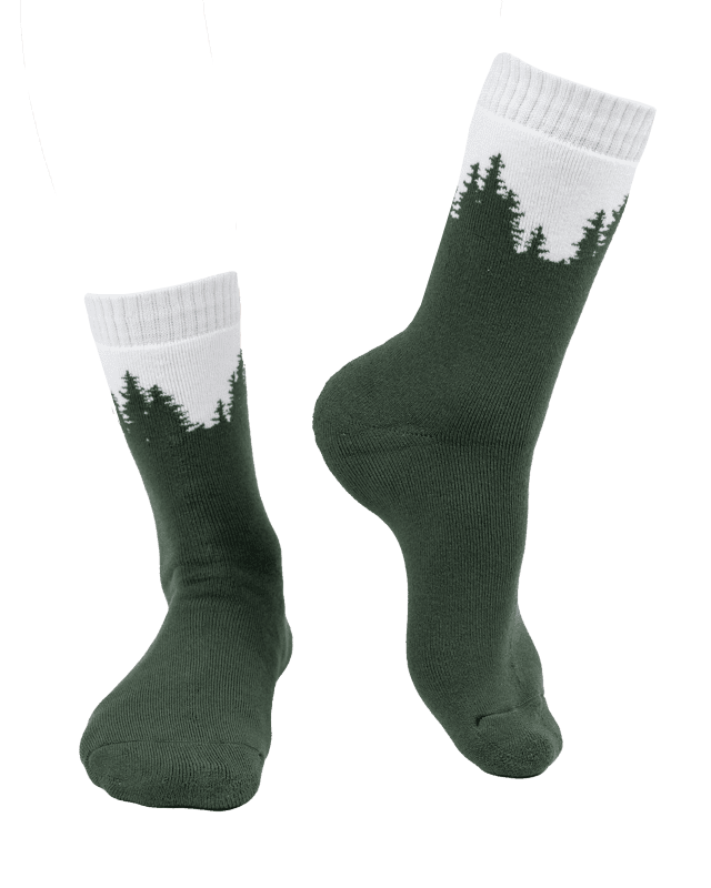 TreeSocks Cosy Forest - Black - SOCKS - NIKIN