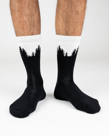 TreeSocks Cosy Forest - Black - SOCKS - NIKIN