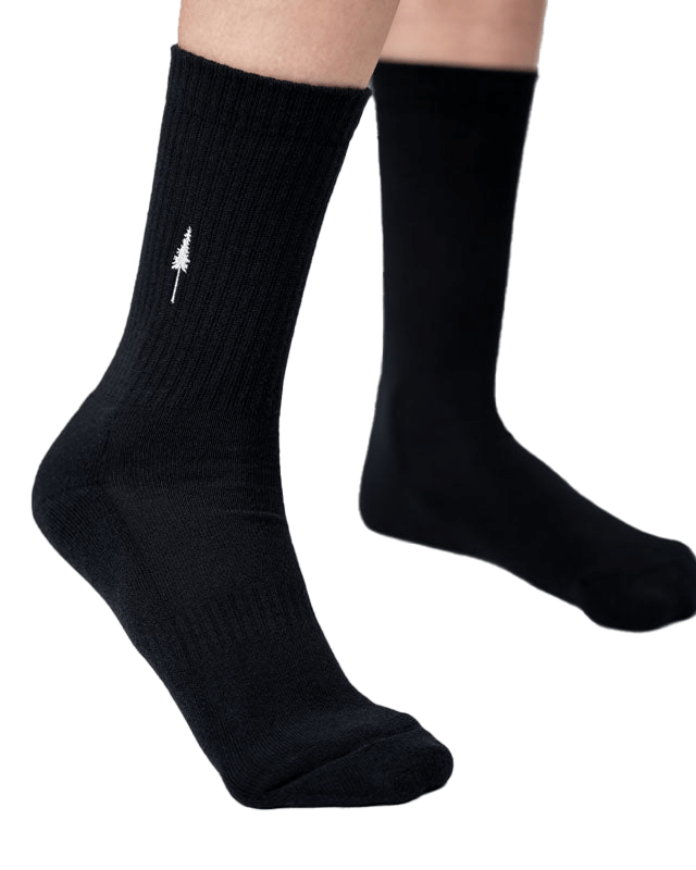 TreeSocks Ribbed Noir