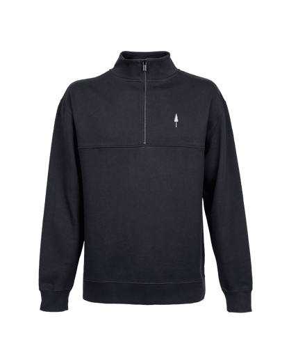 TreeSweater Quarter Zip - Noir - SWEATER - NIKIN